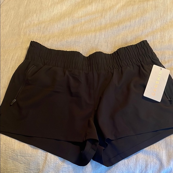 Danskin Black Athletic Shorts with Elastic Waistband - Picture 1 of 4